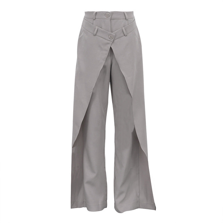 Irregular Casual Wide-leg Pants Beautilu