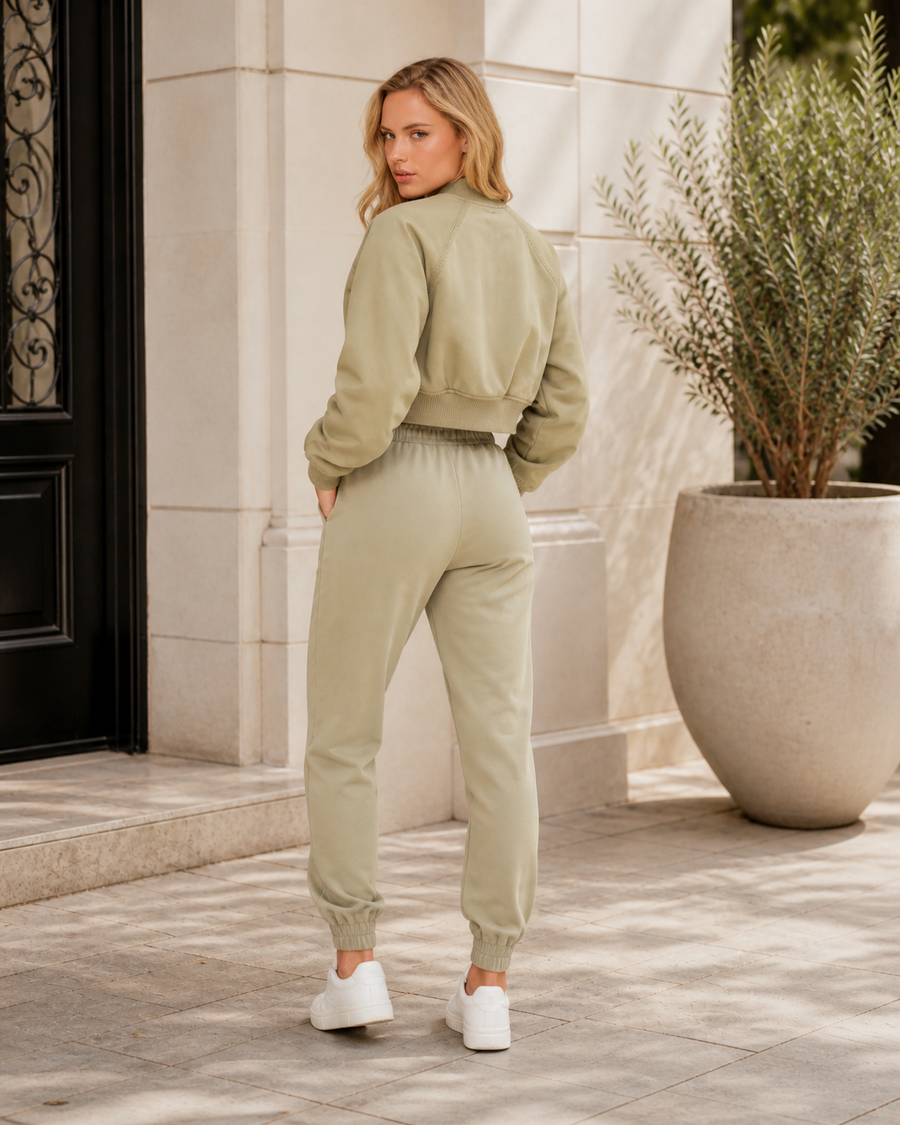 Mila Cropped Bomber Jacket
